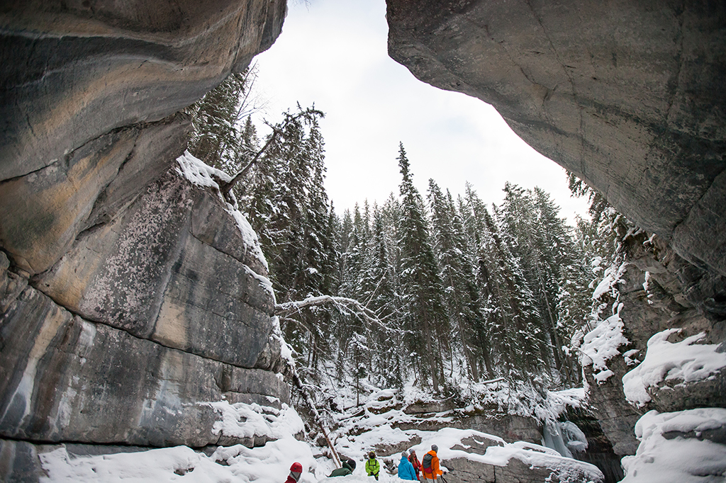 Canyon Maligne in winter