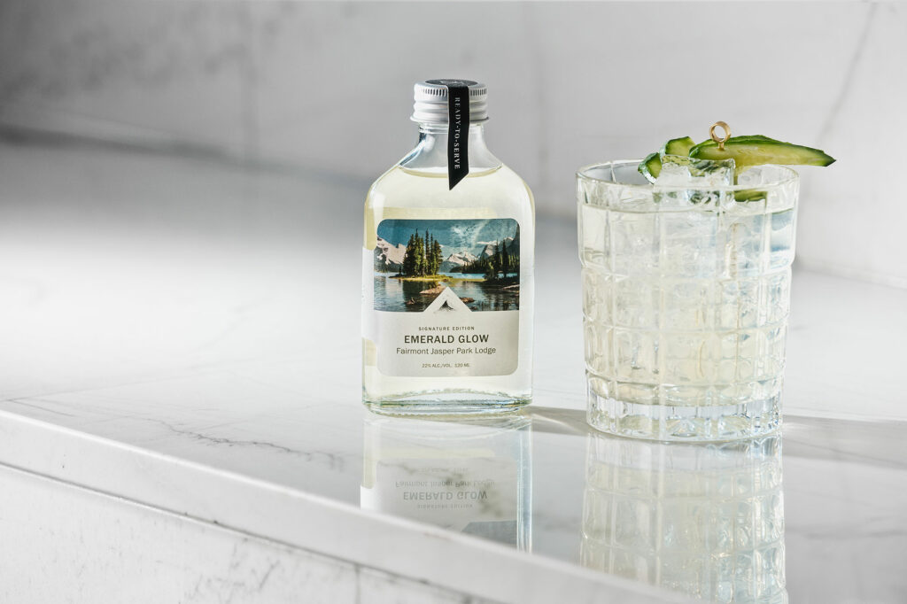 Emerald Glow signature cocktail