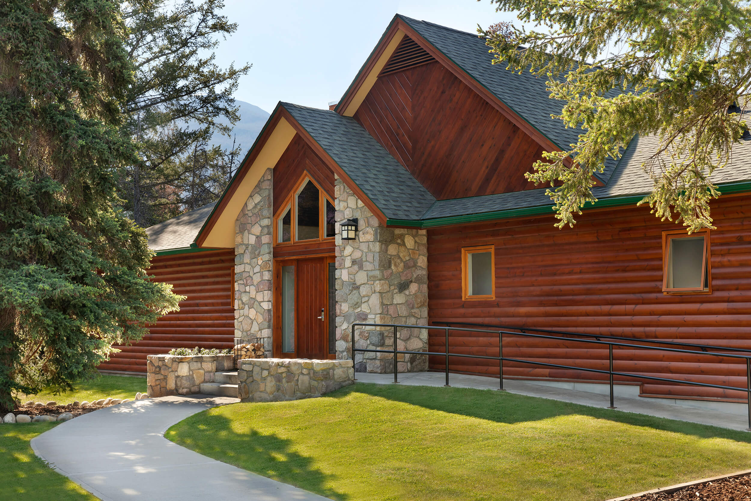 exterior shot of cabin