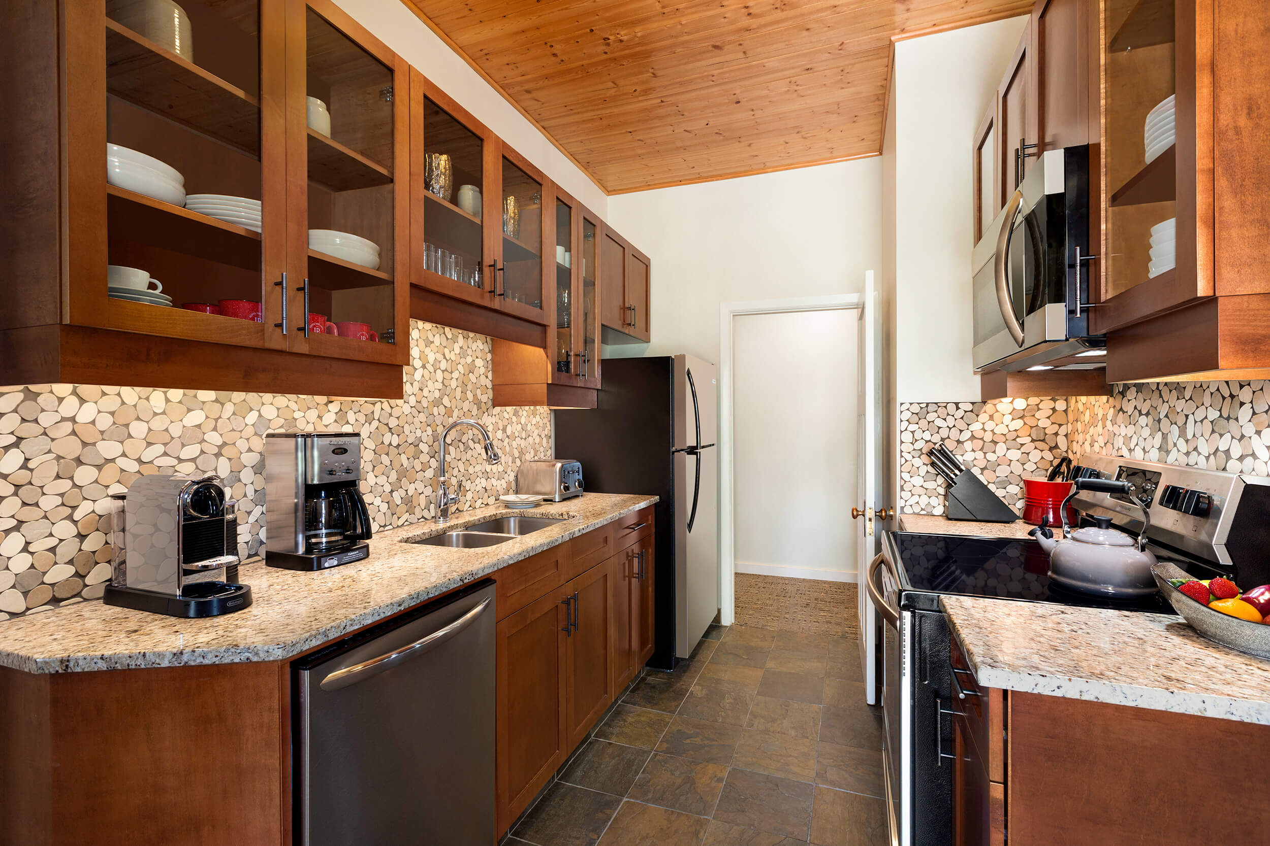 kitchen with stainless steel appliances