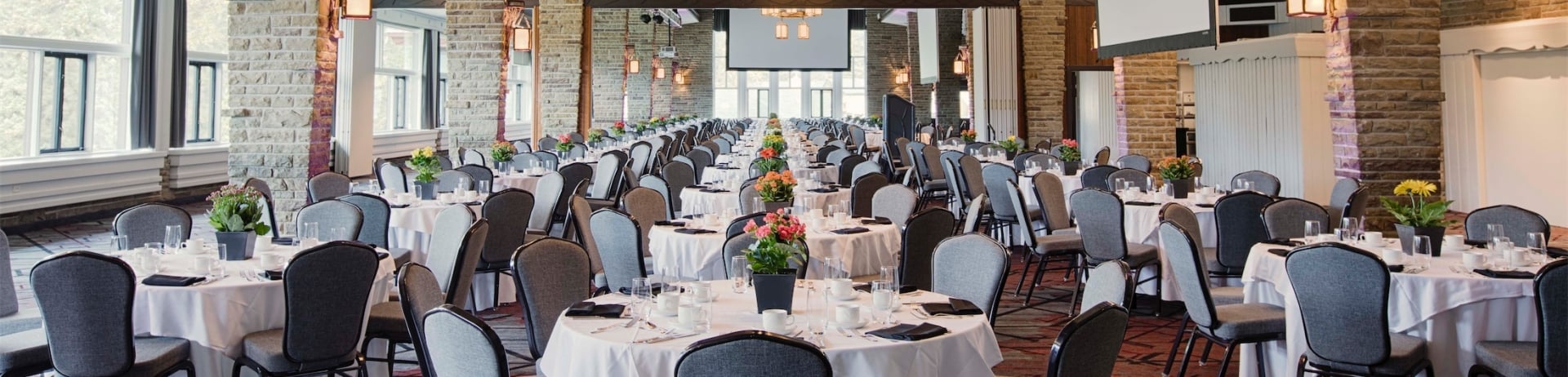 beauvert dining room set up for a reception