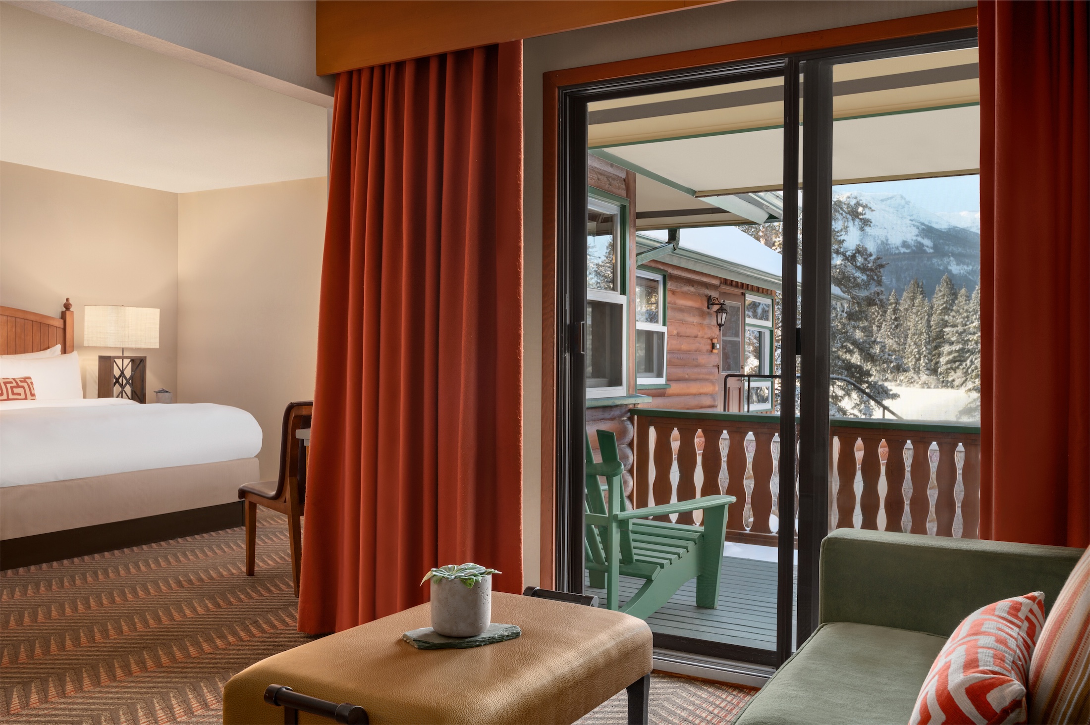 Junior Suite Woodstove Jasper Park Lodge