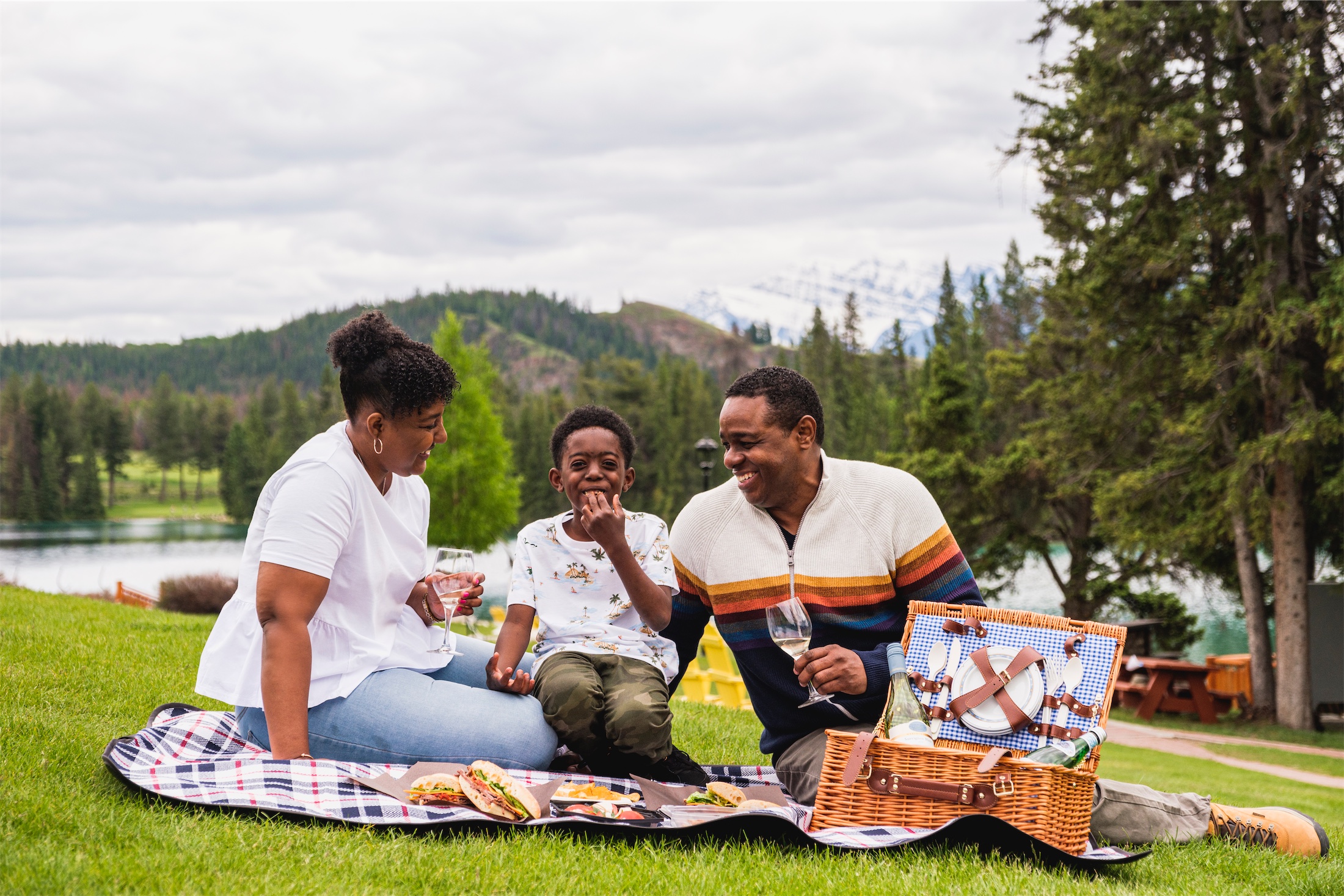 luxury family picnic