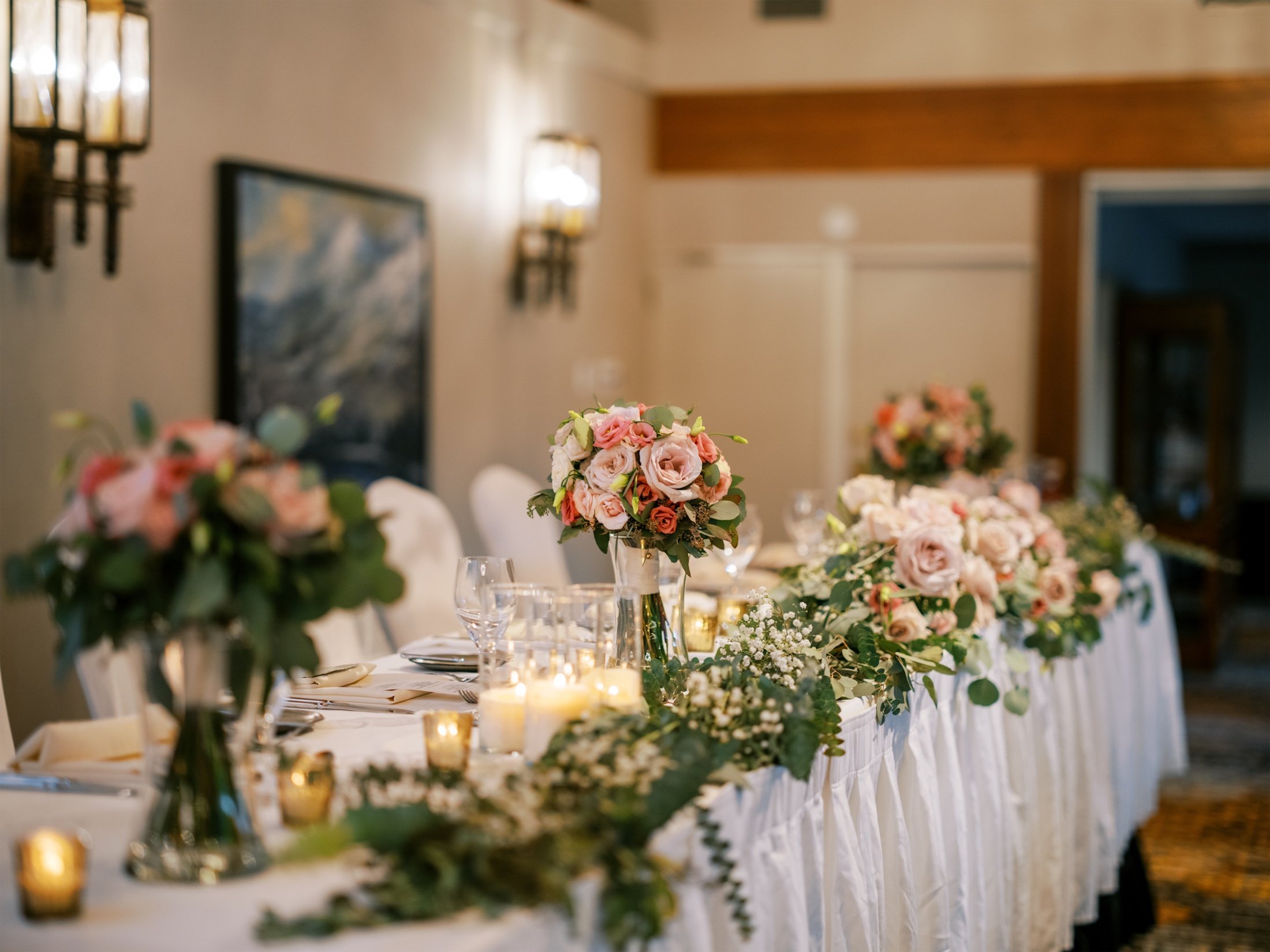 wedding ceremony floral display
