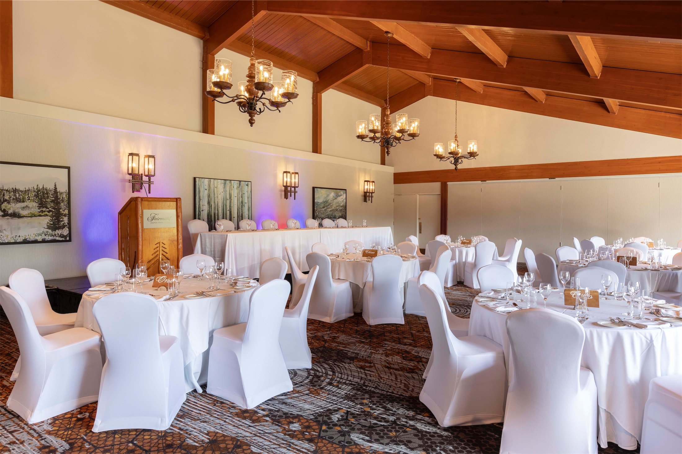 tonquin room wedding setup