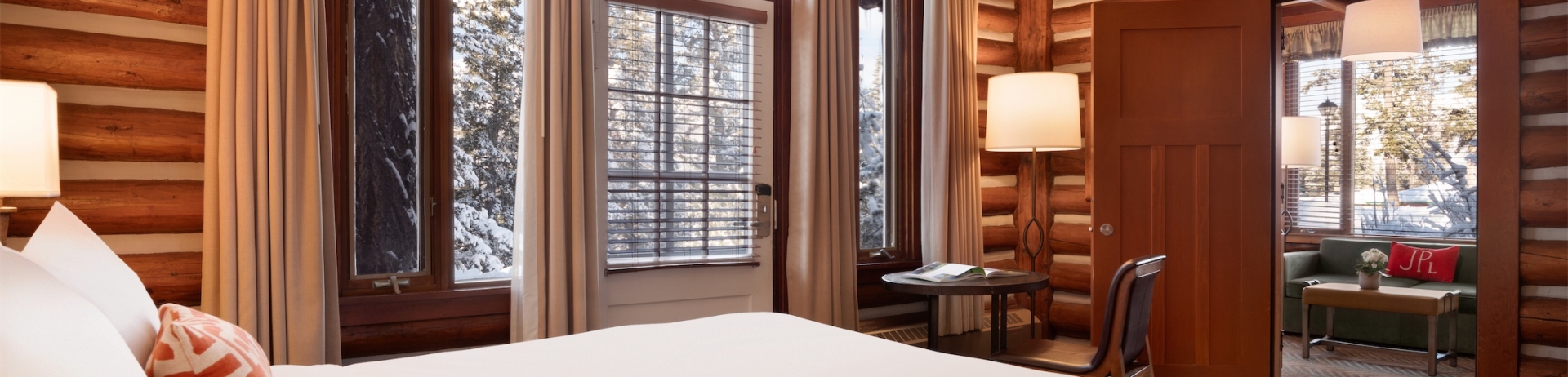 two bedroom suite bedroom with door