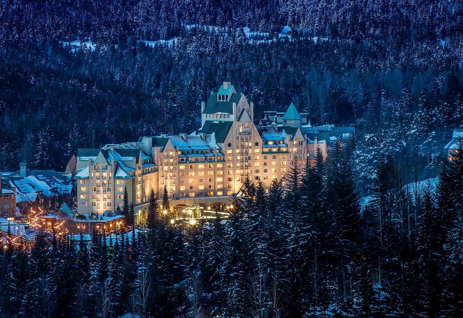 exterior shot of Chateau Whistler