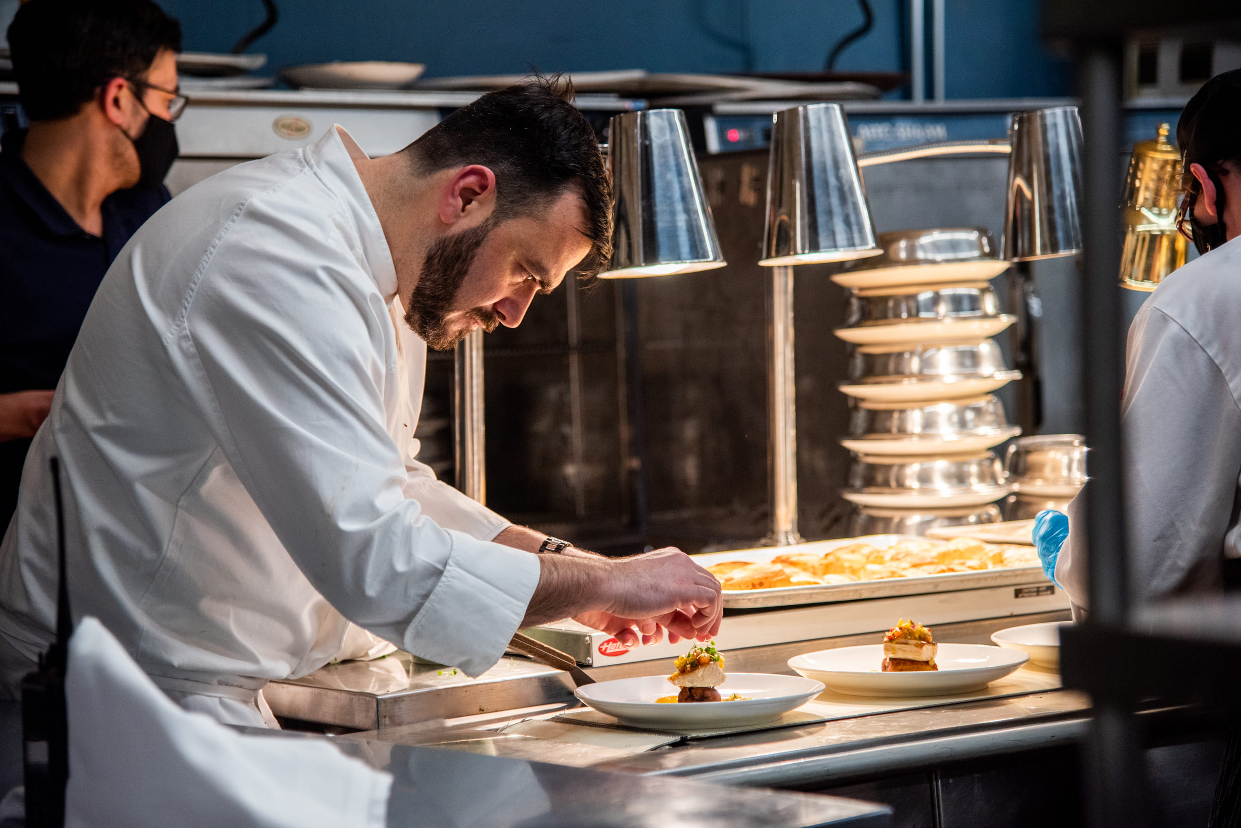 chef preparing appetizers