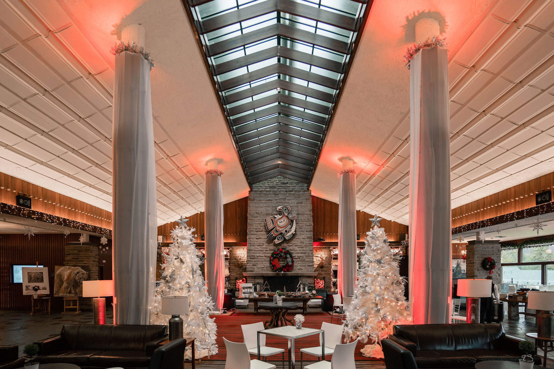 view of a lounge area at Jasper Park Lodge