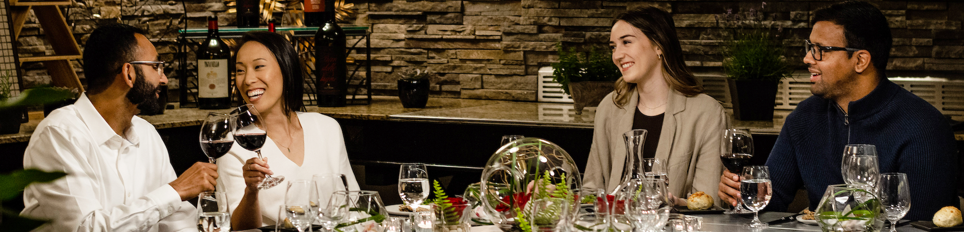 two couple dining at Jasper Park Lodge