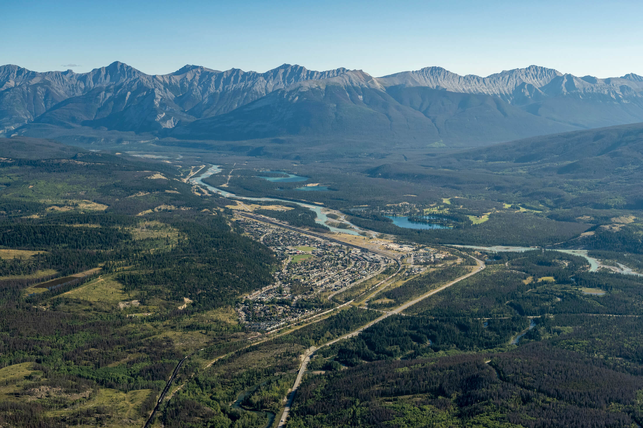 aerial view of Jasper