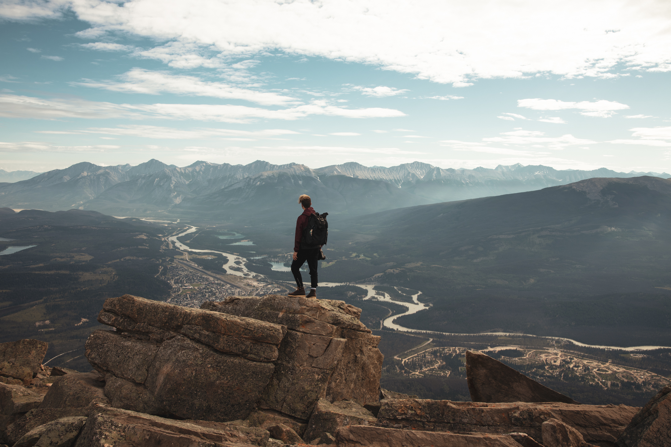 Hiking up Whistler's Mountain