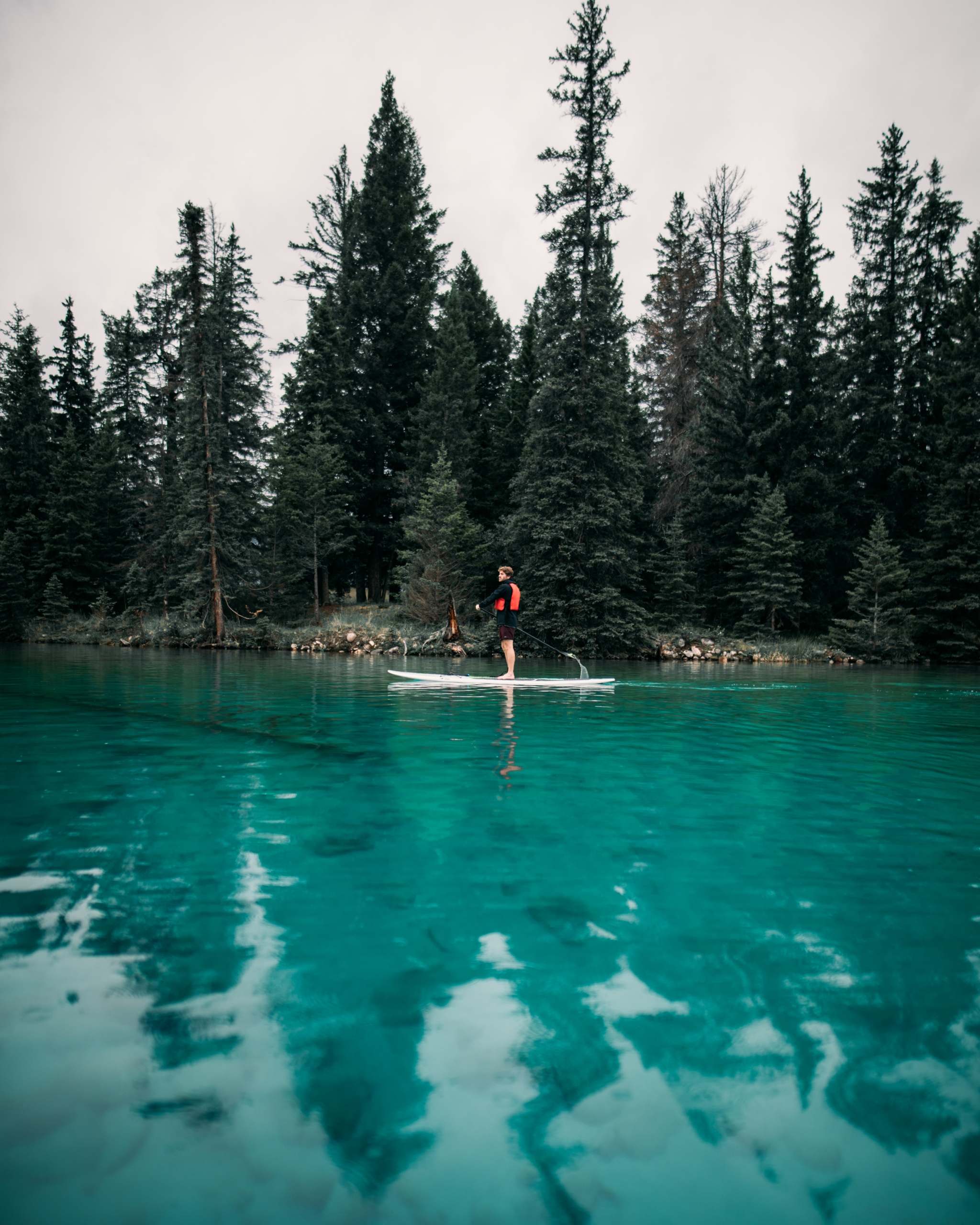 Stand Up Paddle Boarding on Lac Beauvert