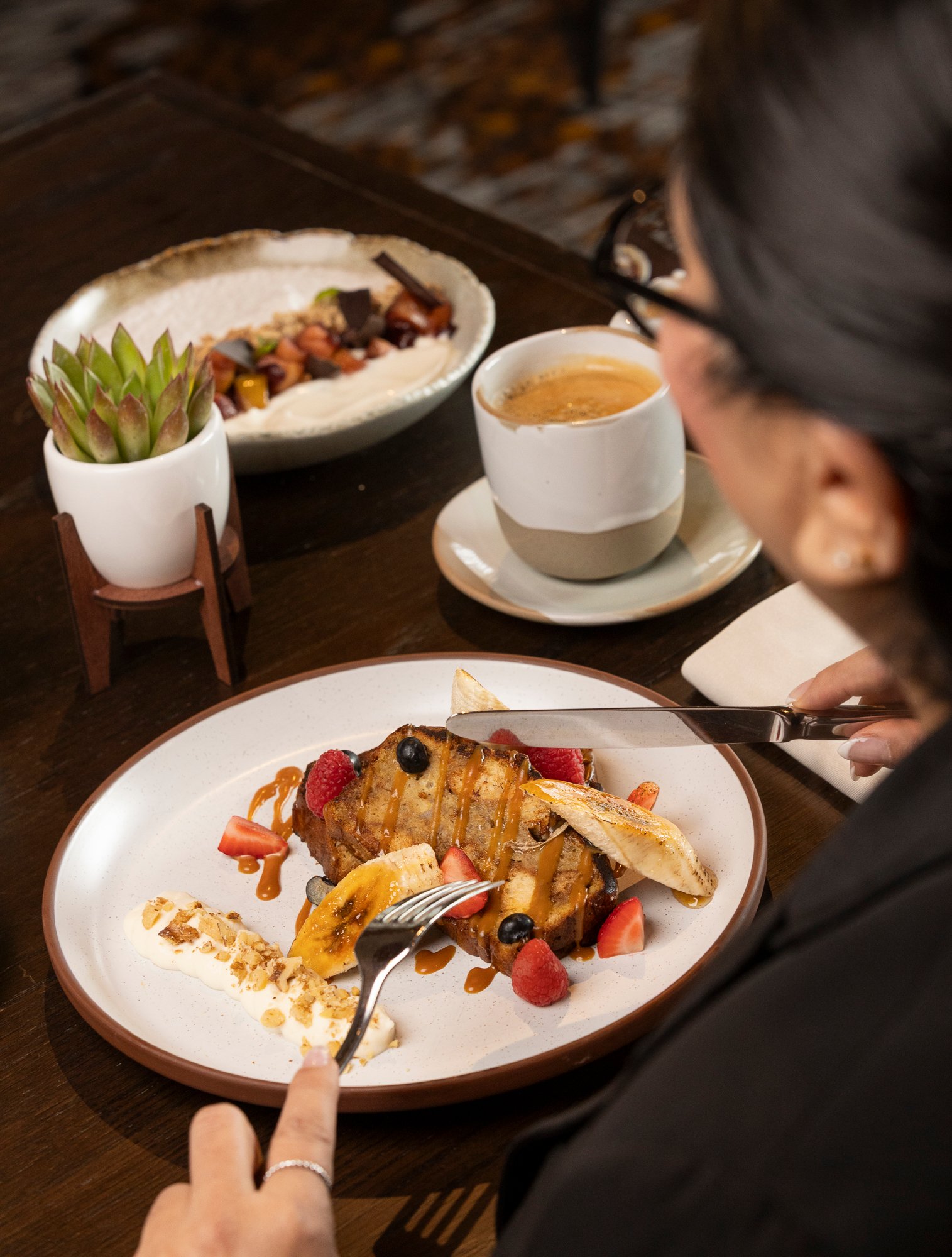 Breakfast banana bread at Stanley's Kitchen and Bar in Jasper.
