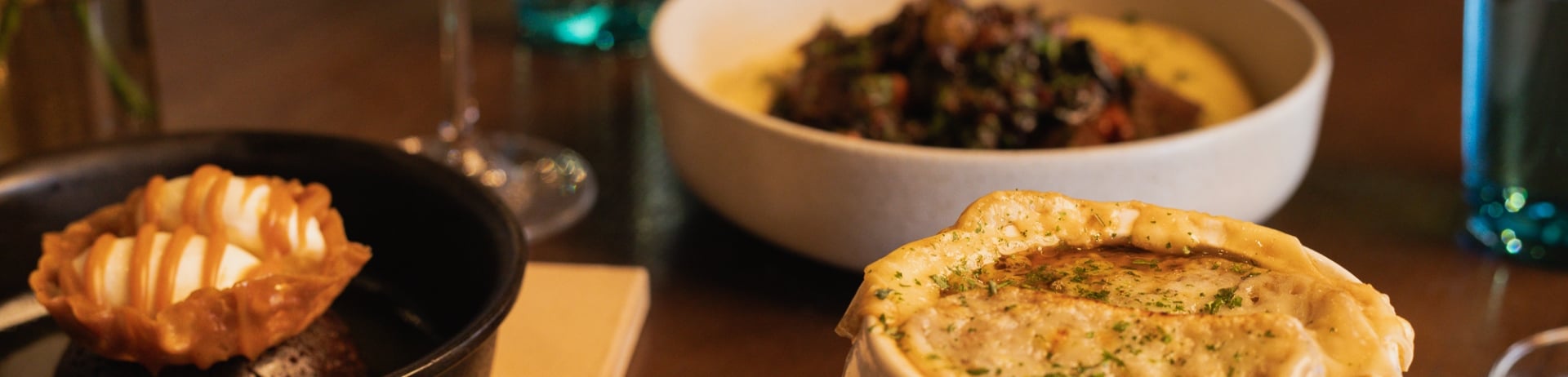 3 Course Lunch Special Featuring Soup, Main, and Dessert