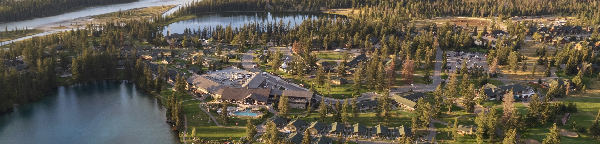 Arial image of Fairmont Jasper Park Lodge