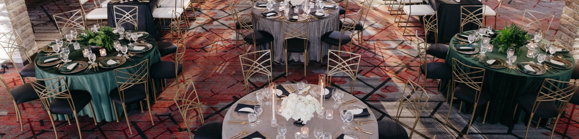 Photo of a banquet reception layout at Fairmont Jasper Park Lodge.