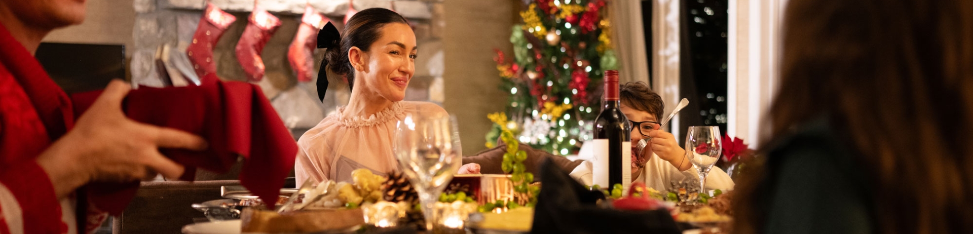 Christmas Dining at Fairmont Jasper Park Lodge in a Signature Cabin